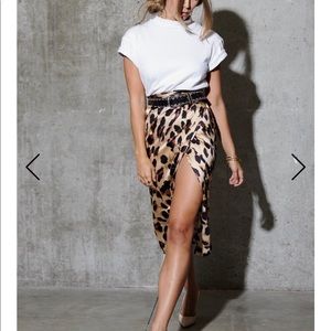 Never Fully Dressed Jaspre Leopard Skirt